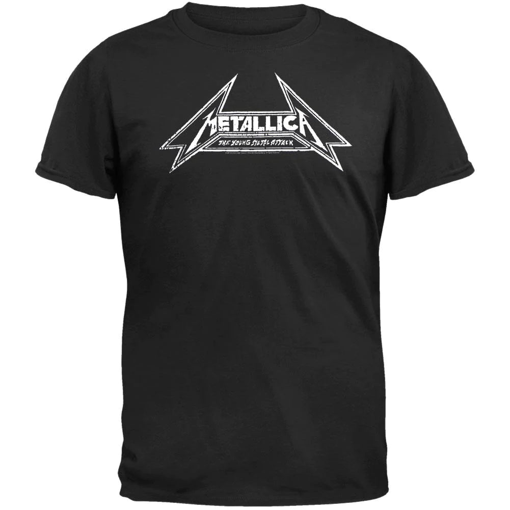 Metallica - Young Metal Attack T-Shirt - Size Large - Sky High - Sky High Montgomery cincinnati