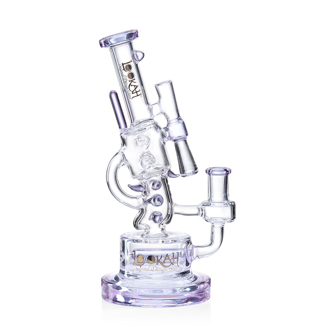Lookah 10" Cool Recycler Klein Handgun Bong – Purple Swiss Perc