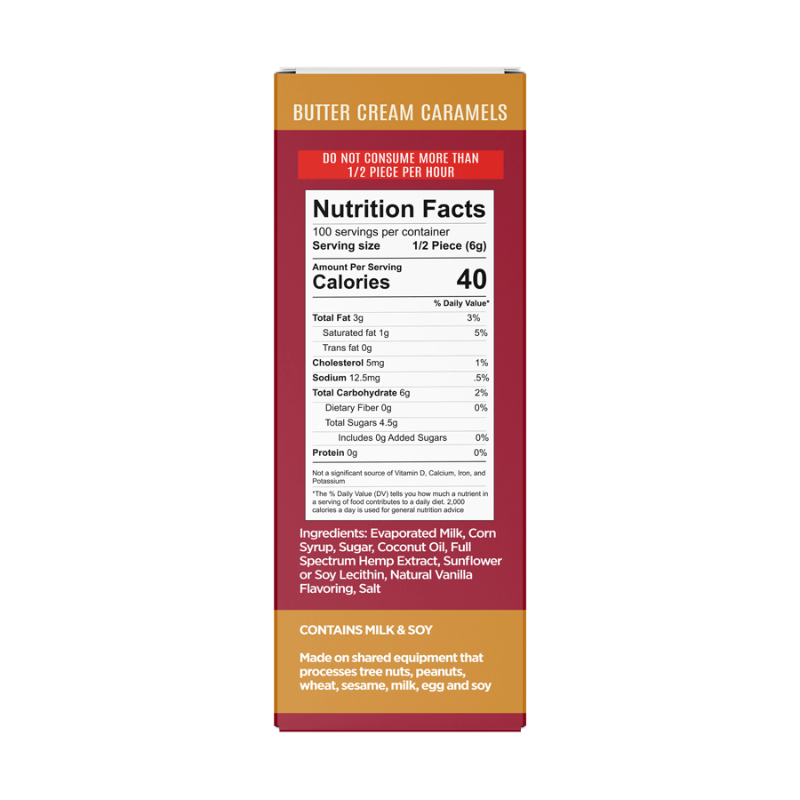 Hemp Doctor 30mg Butter Cream Caramel Candies - The Hemp Doctor - Sky High Montgomery cincinnati