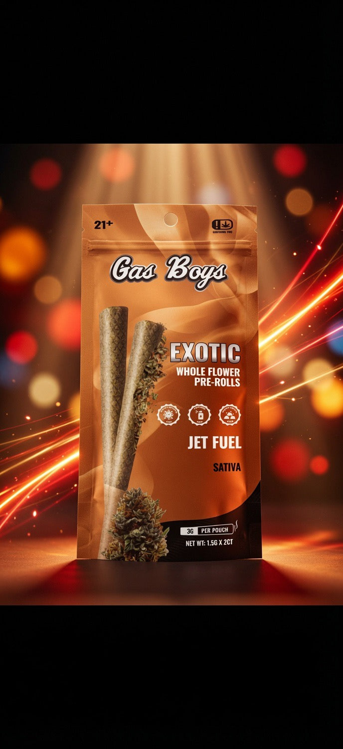 Gas Boys - Exotic Whole Flower Prerolls 1.5Gx2 β gallery view 6