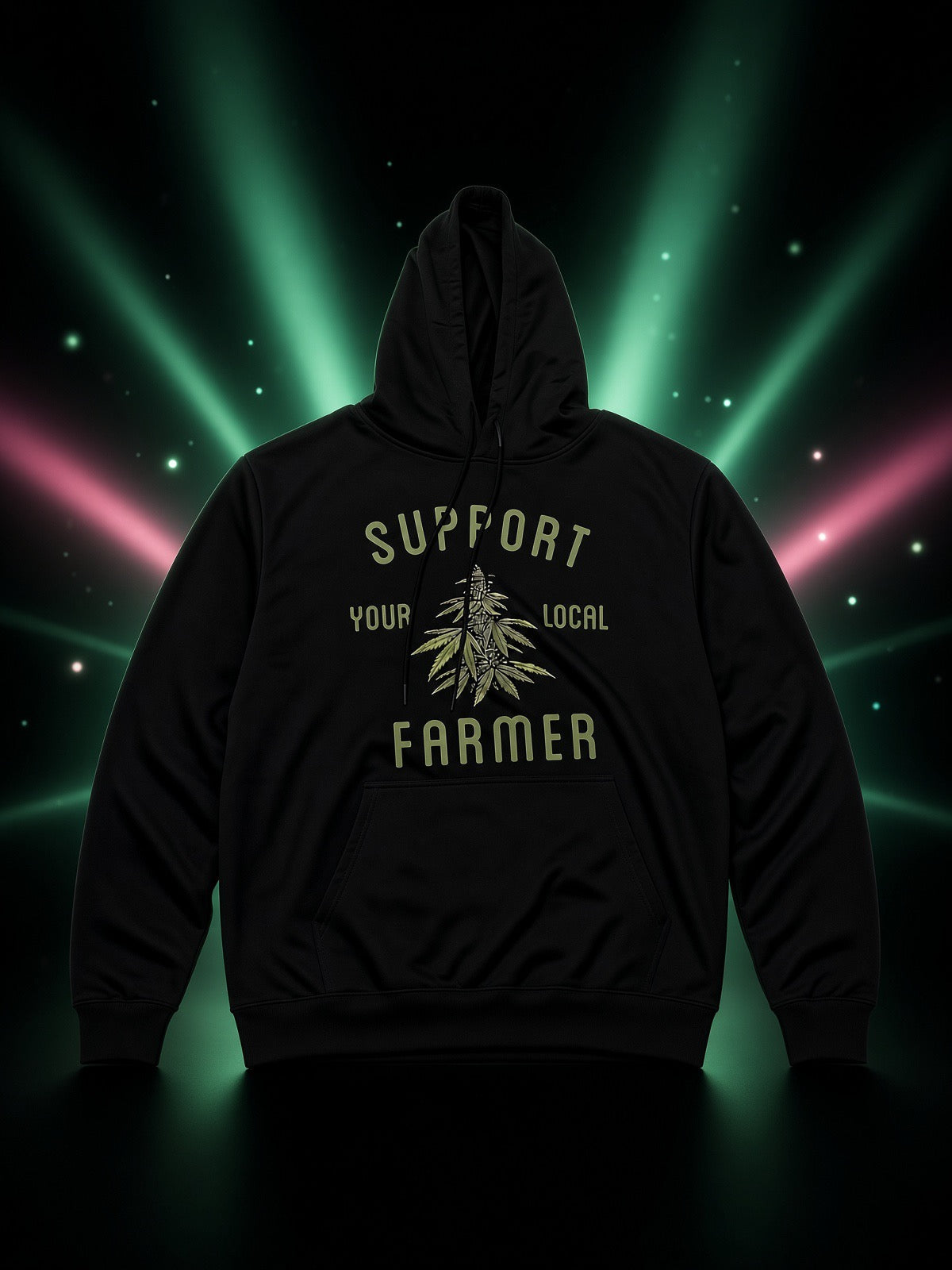 Support Your Local Farmer - Black Hoodie
