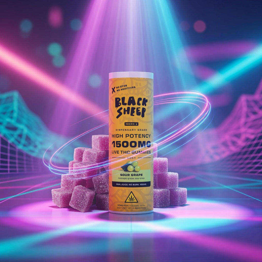 BKS Live THC Gummy - Sour Grape (Indica) - 30ct packshot