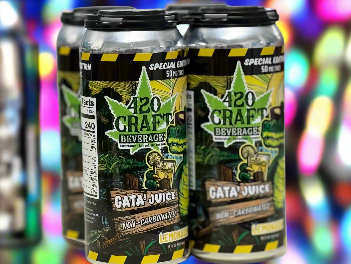 Gata' Juice 50mg THC 16oz Drinks - 420 Craft Beverages - Sky High Montgomery cincinnati