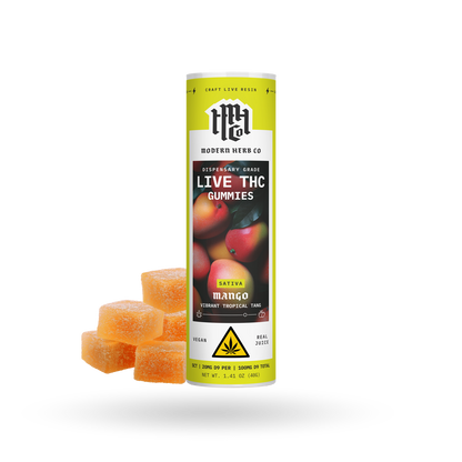 MHC Live Resin Gummy - Mango (Sativa) - 5ct