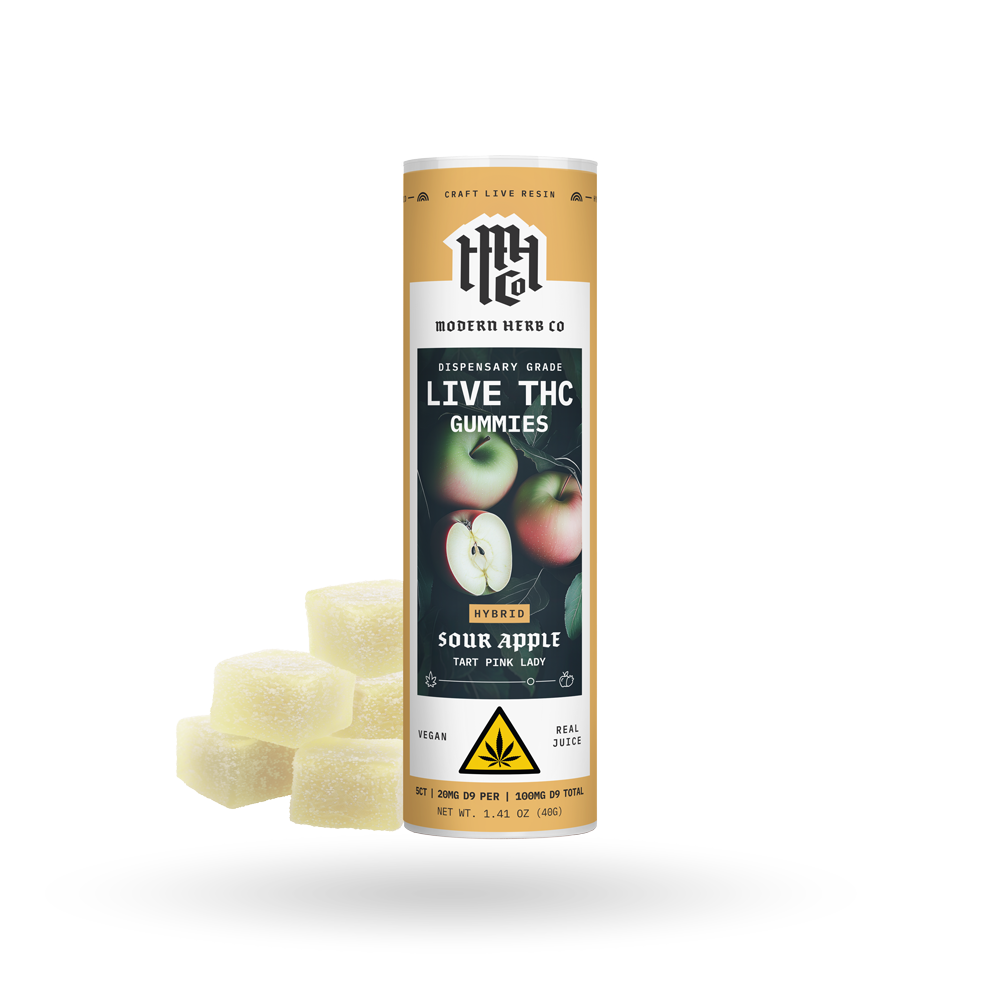 MHC Live Resin Gummy - Sour Apple (Hybrid) - 5ct