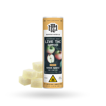 MHC Live Resin Gummy - Sour Apple (Hybrid) - 5ct