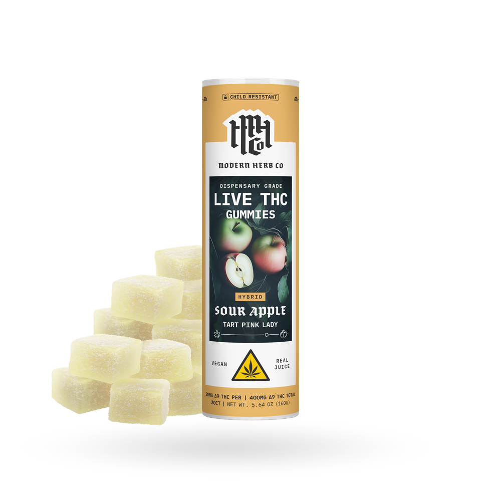 MHC Live Resin Gummy - Sour Apple (Hybrid) - 20ct