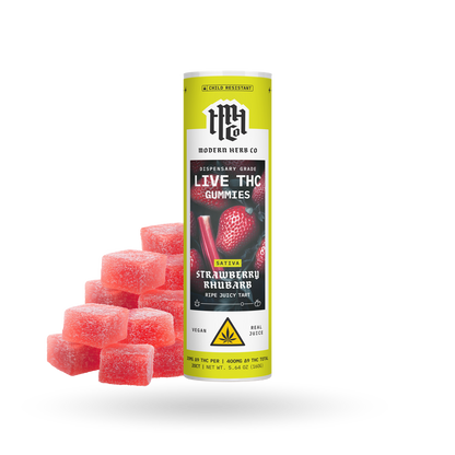 MHC Live Resin Gummy - Strawberry Rhubarb (Sativa) - 20ct