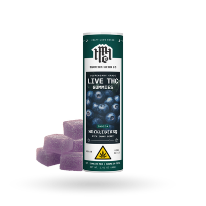 MHC Live Resin Gummy - Oregon Huckleberry (Indica) - 5ct