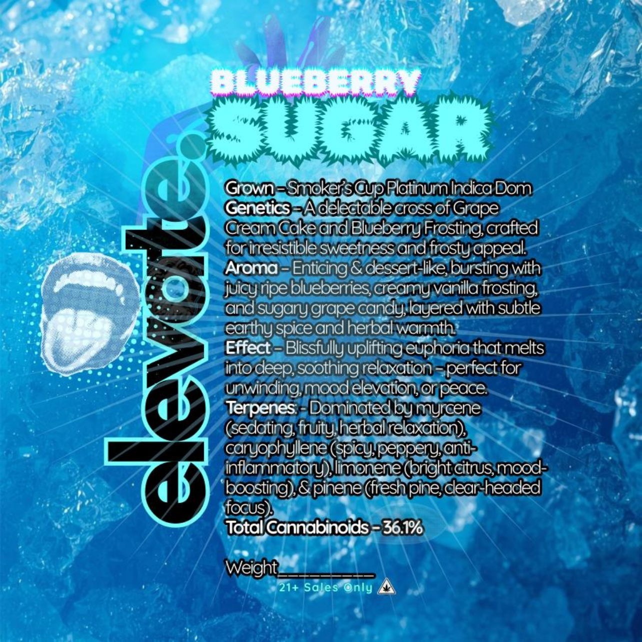 🏆Blueberry Sugar Smokers Cup Platinum THCa Flower🫡🏆