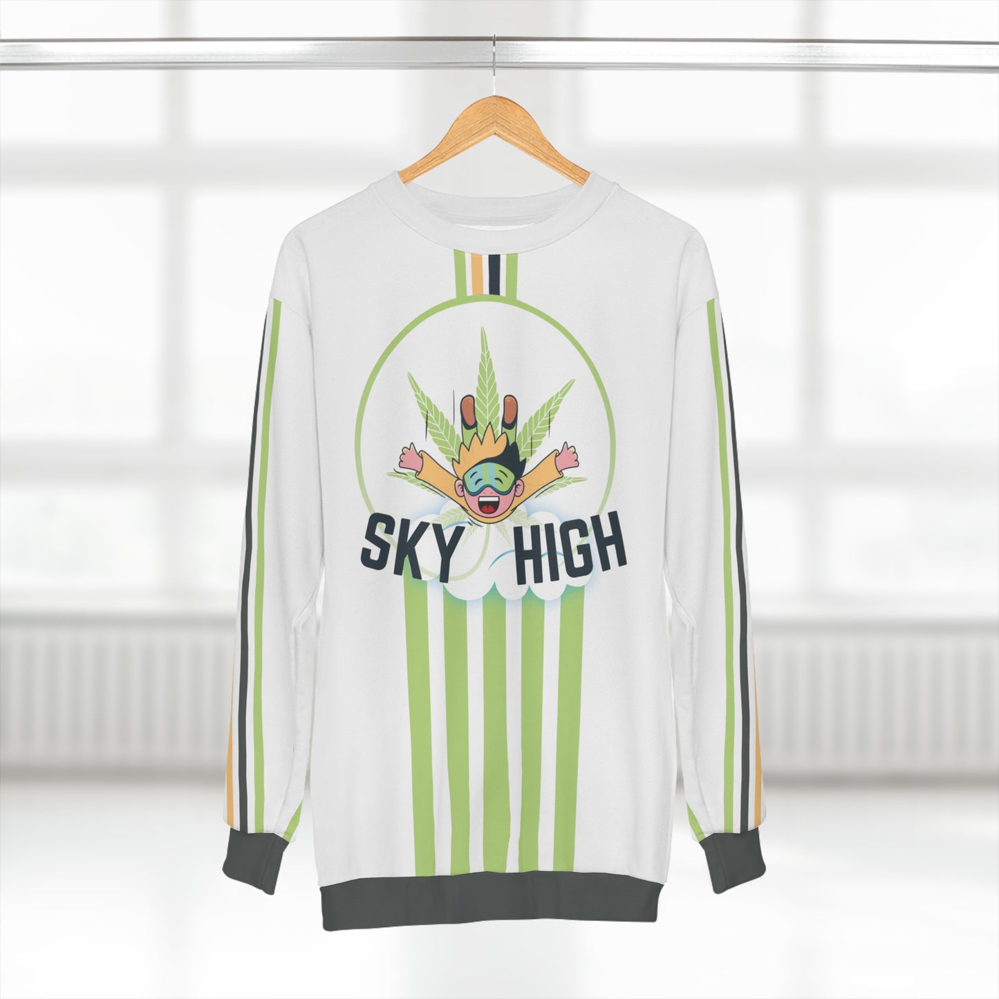 Sky High Retro Stoner Sweatshirt - White Edition - Sky High West Chester
