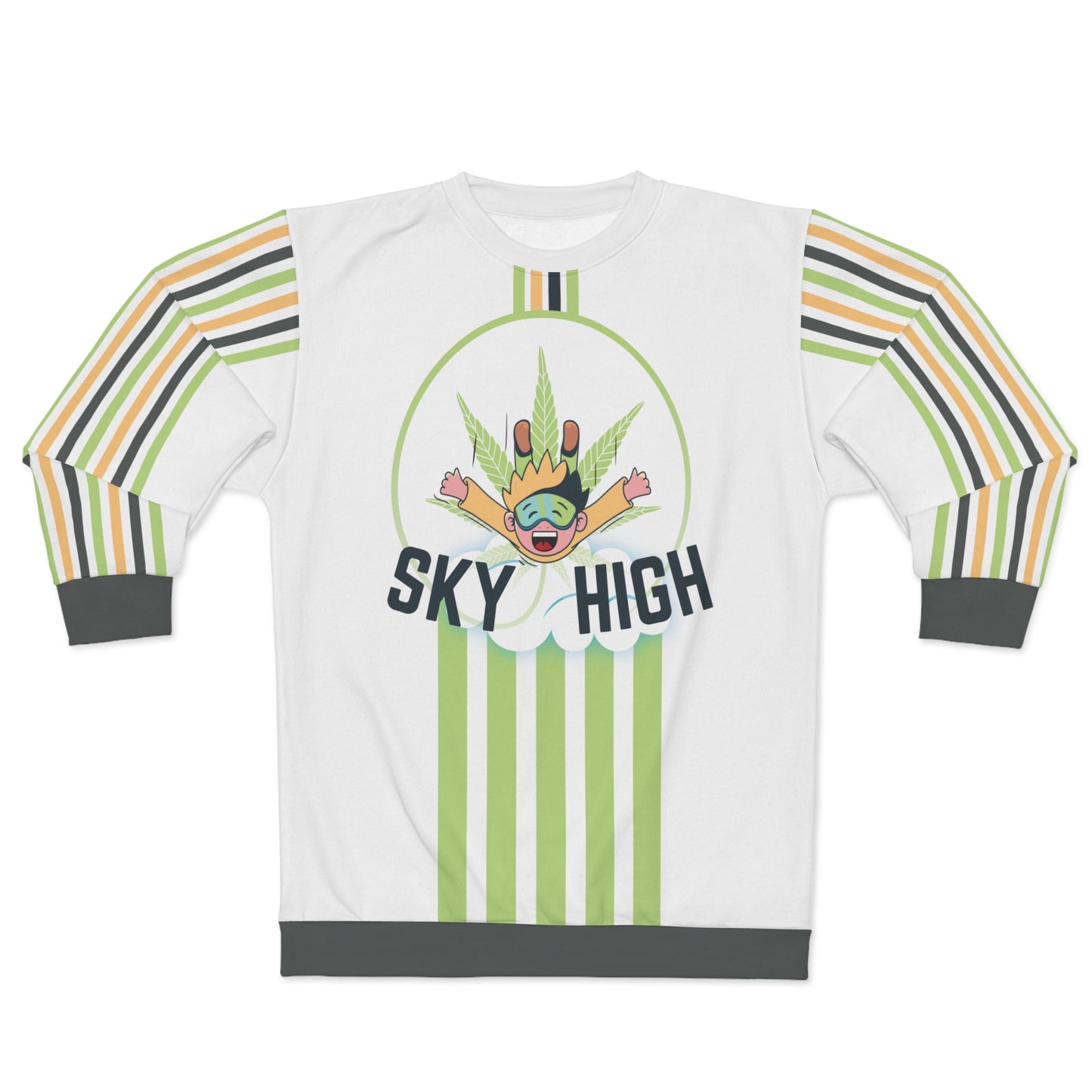 Sky High Retro Stoner Sweatshirt - White Edition - Sky High West Chester