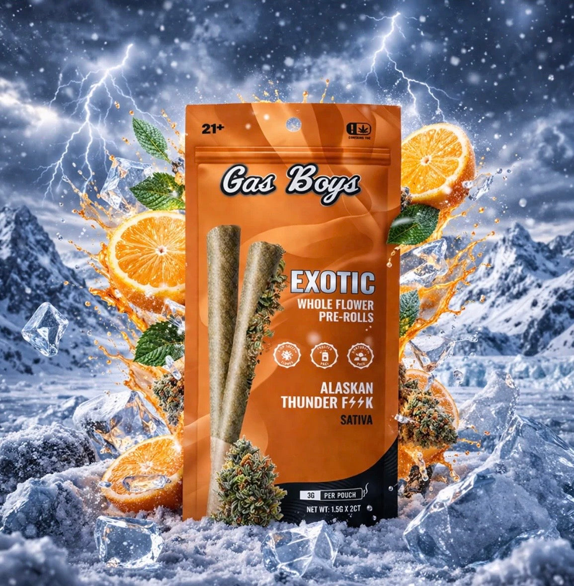 Gas Boys - Exotic Whole Flower Prerolls 1.5Gx2