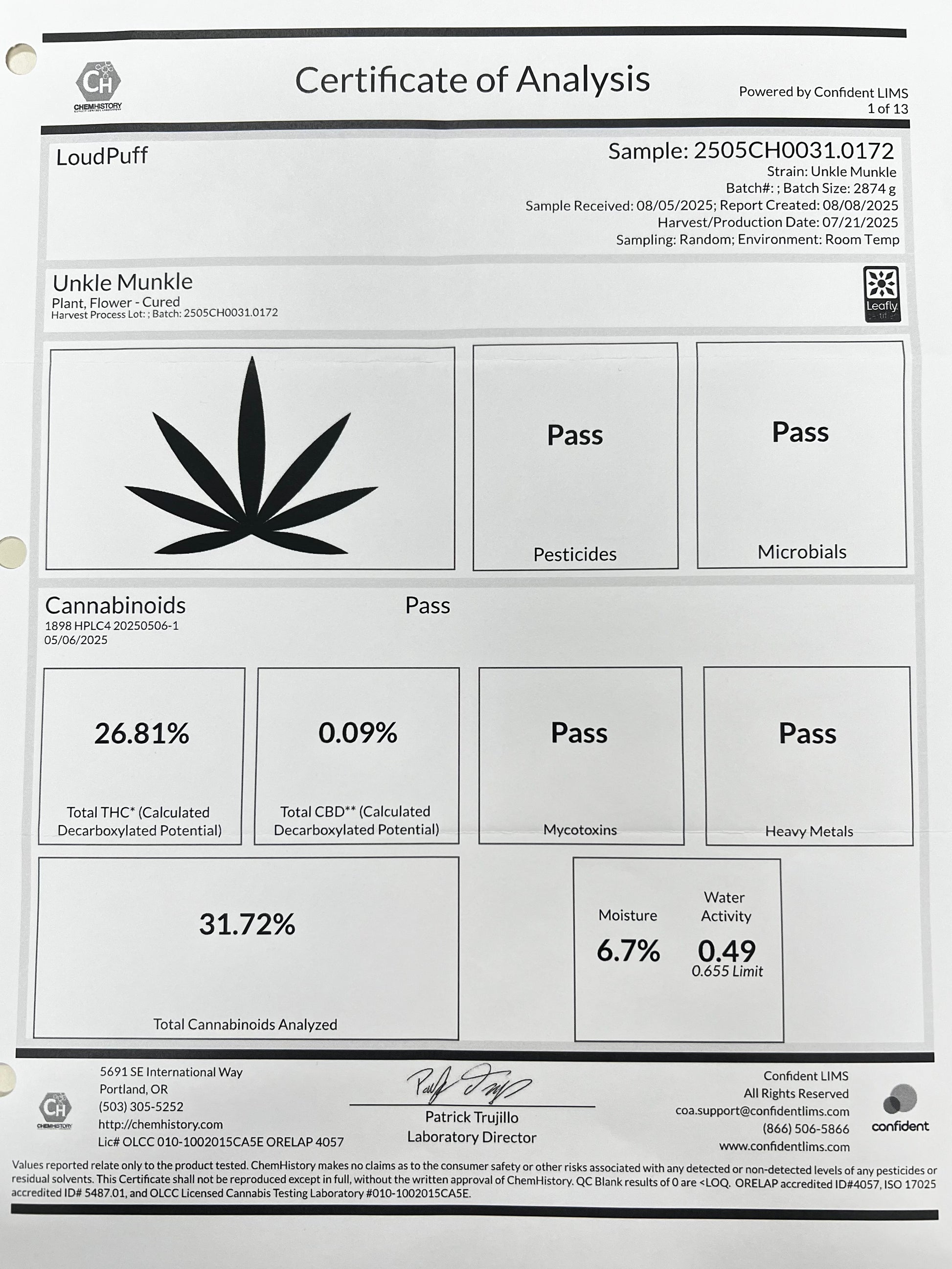 Unkle munkle Indoor Small Batch Premium THCa Flower - Elevate Montgomery - Sky High Montgomery cincinnati