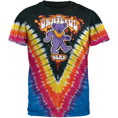 Grateful Dead - Liquid Bear V-Dye T-Shirt - Size Large - Sky High - Sky High West Chester