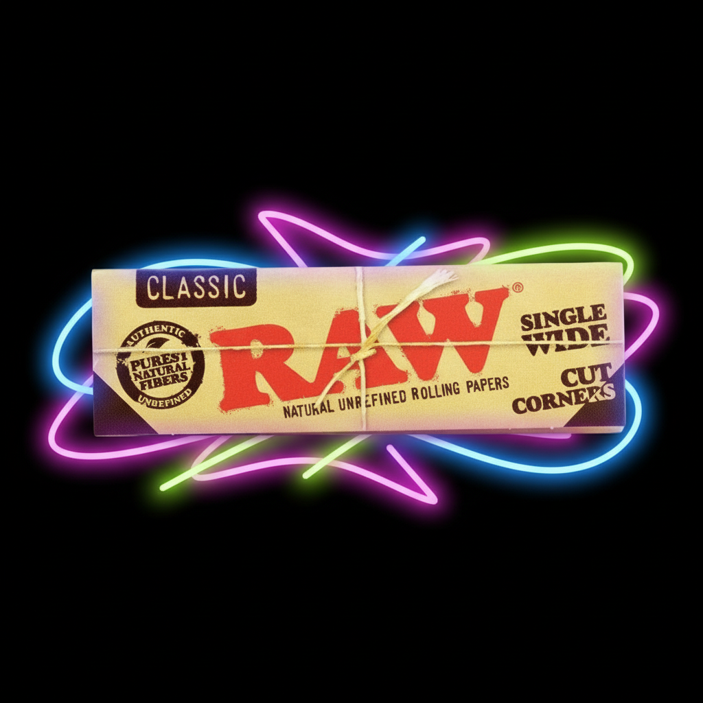 RAW Cut Corners Rolling Papers | Single Wide