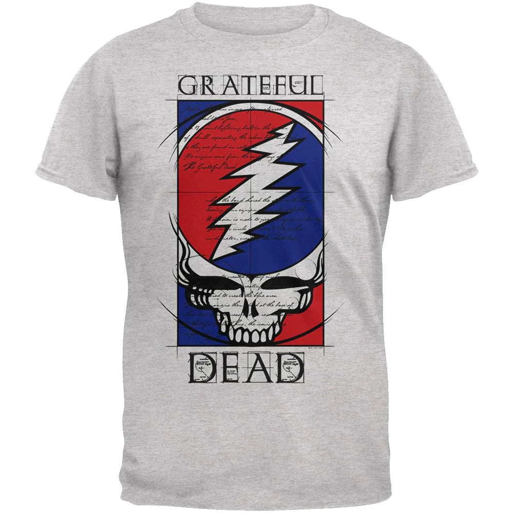 Grateful Dead - Steal Your Blueprint T-Shirt - Size Large - Sky High - Sky High West Chester