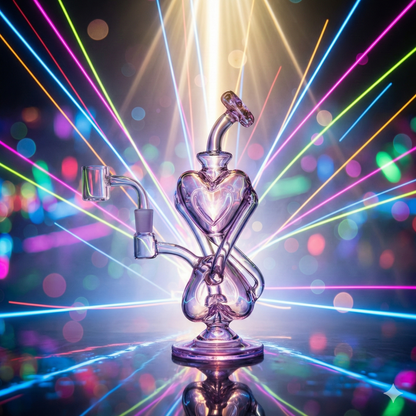 MJ Arsenal Heart To Heart Mini Dab Rig — accessory, front view