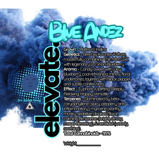 Blue Andez Platinum THCa Flower