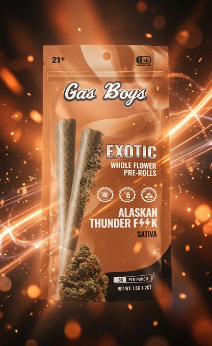 Gas Boys - Exotic Whole Flower Prerolls 1.5Gx2 — pre-roll, front view