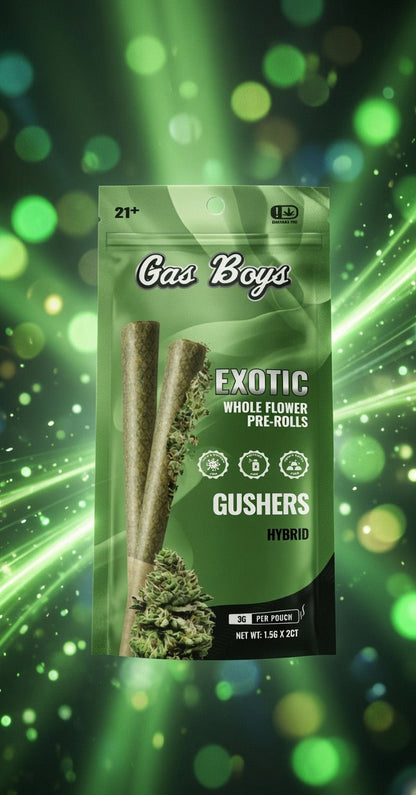 Gas Boys - Exotic Whole Flower Prerolls 1.5Gx2 — pack shot