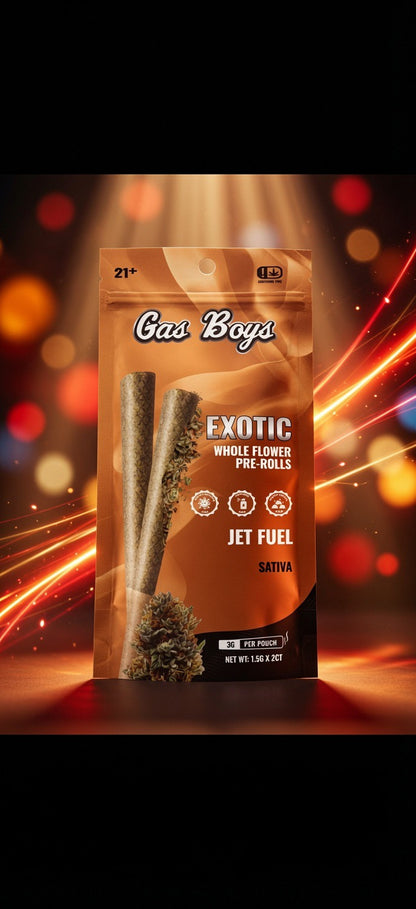 Gas Boys - Exotic Whole Flower Prerolls 1.5Gx2 — gallery view 6