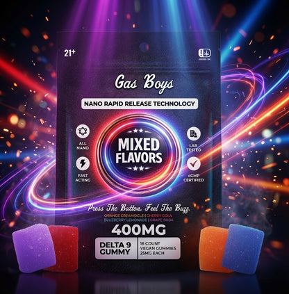 Gas Boys - NANO 9+D9 GUMMIES 400MG