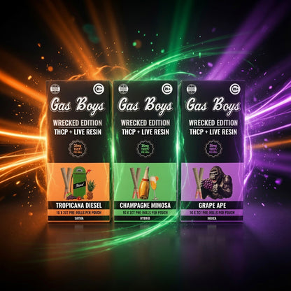 Gas Boys - Wrecked Edition Exotic Flower Prerolls — pre-roll, front view