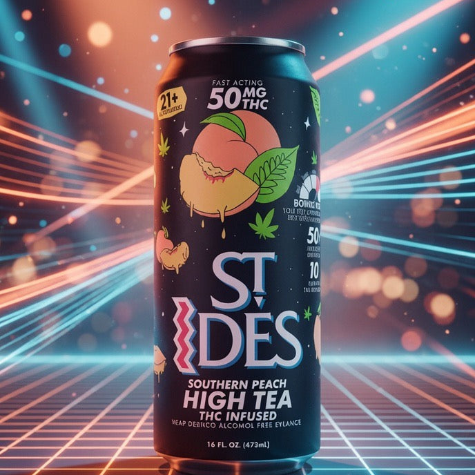 St. Ides THC-Infused High Tea Southern Peach (4 PK)