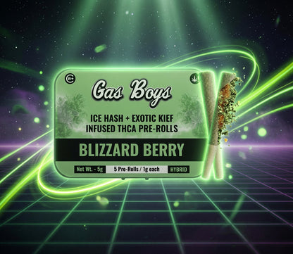 Gas Boys Ice Hash + Exotic Kief Infused Pre-Rolls 5ct
