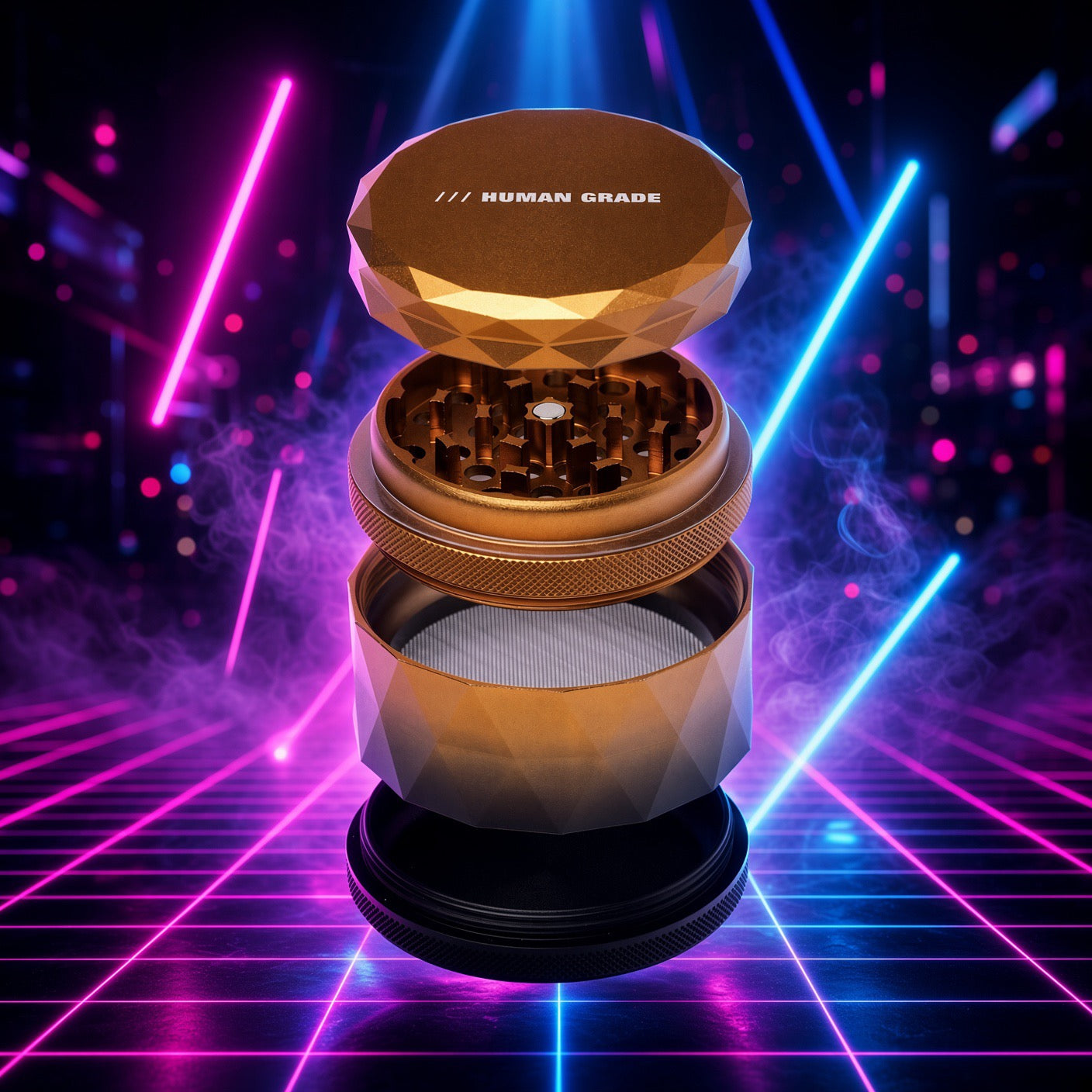 Human Grade 7F 4-Piece Grinder 2.5"
