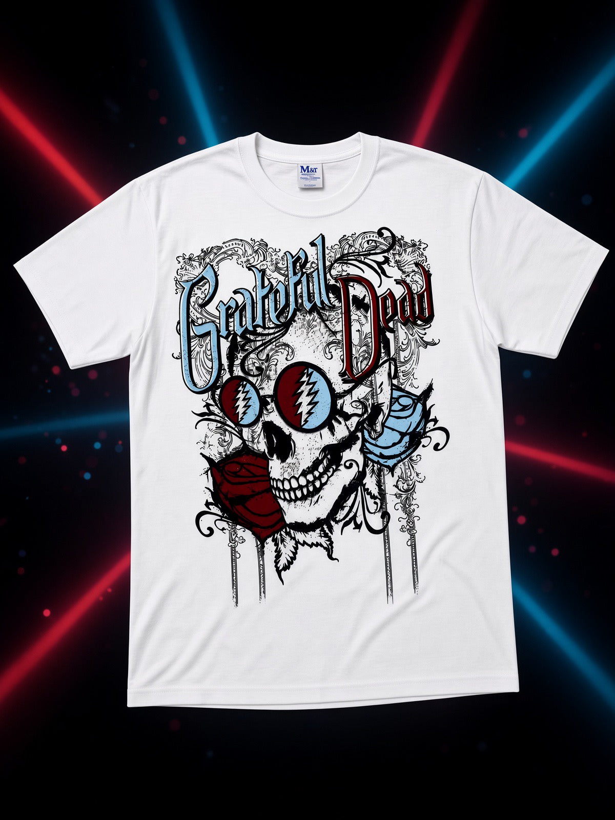 Grateful Dead - Shades & Roses White T-Shirt