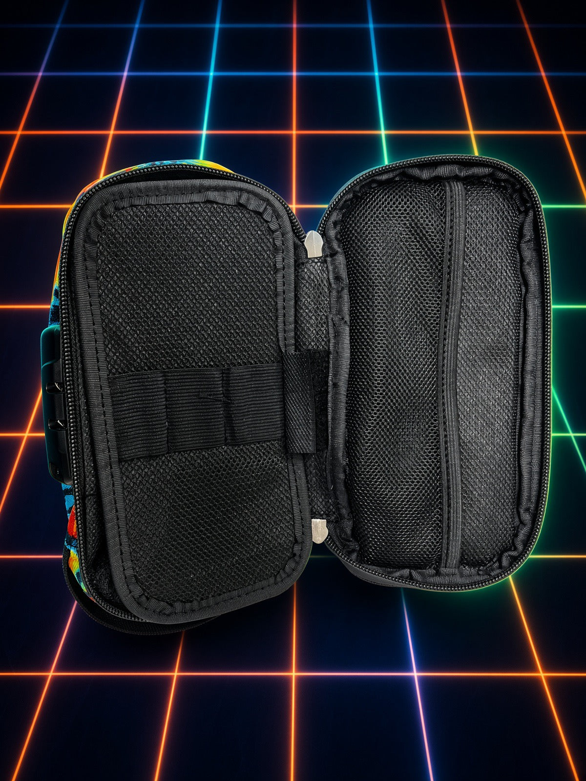 Tie-Dye Smell Proof — Combination Lock Stash Bag with Padded Pockets