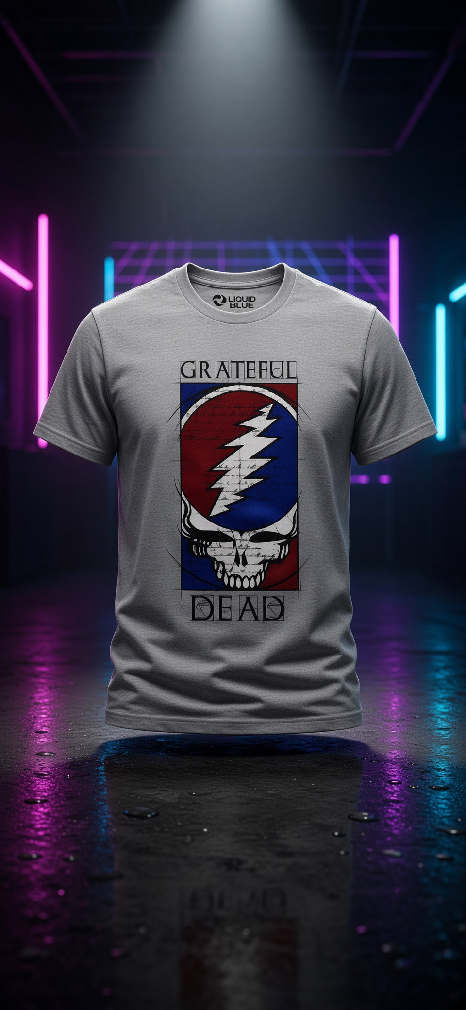 Grateful Dead Steal Your Face Blueprint T-Shirt