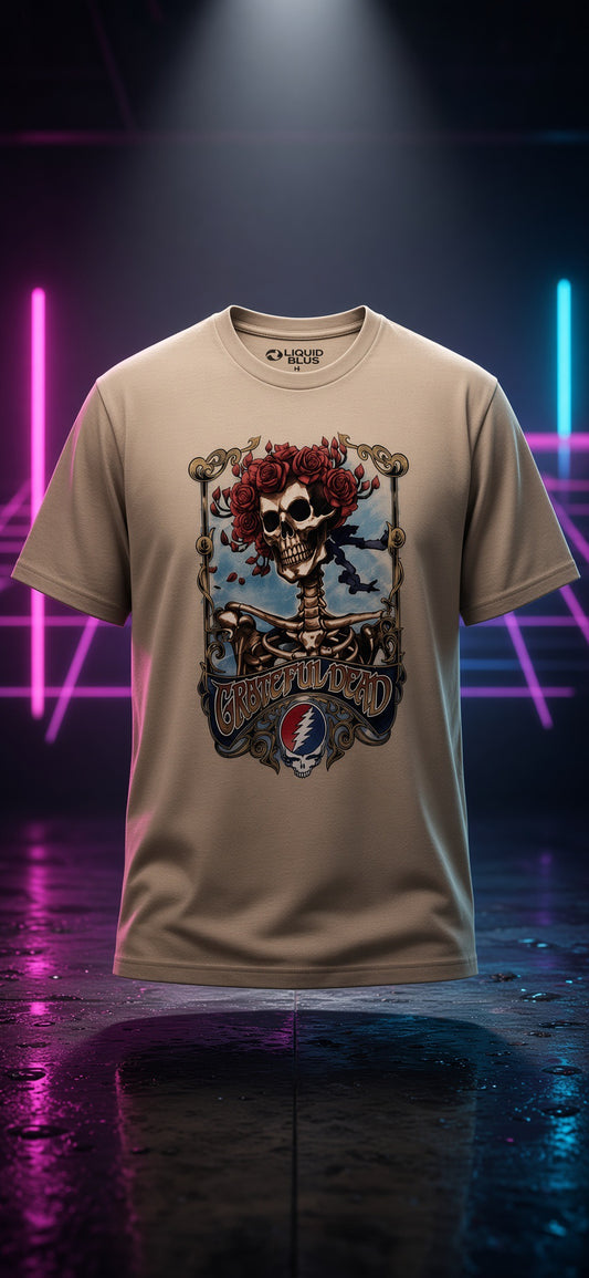 Grateful Dead Bertha Skeleton & Roses T-Shirt