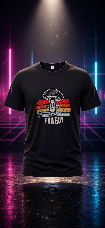 Fun Guy Retro Mushroom Graphic T-Shirt