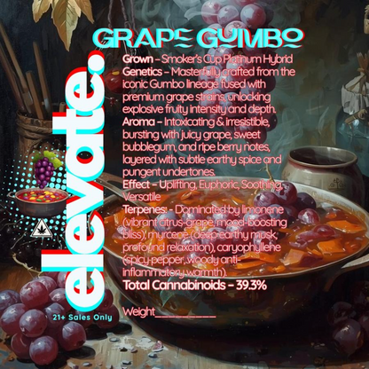 🏆Grape Gumbo Smoker's Cup Platinum THCa Flower🏆 - Elevate Montgomery - Sky High Montgomery cincinnati