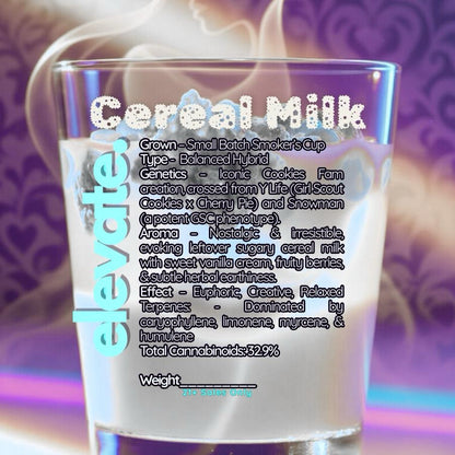 Cereal Milk - Platinum Hybrid Flower - Elevate Montgomery - Sky High Montgomery cincinnati