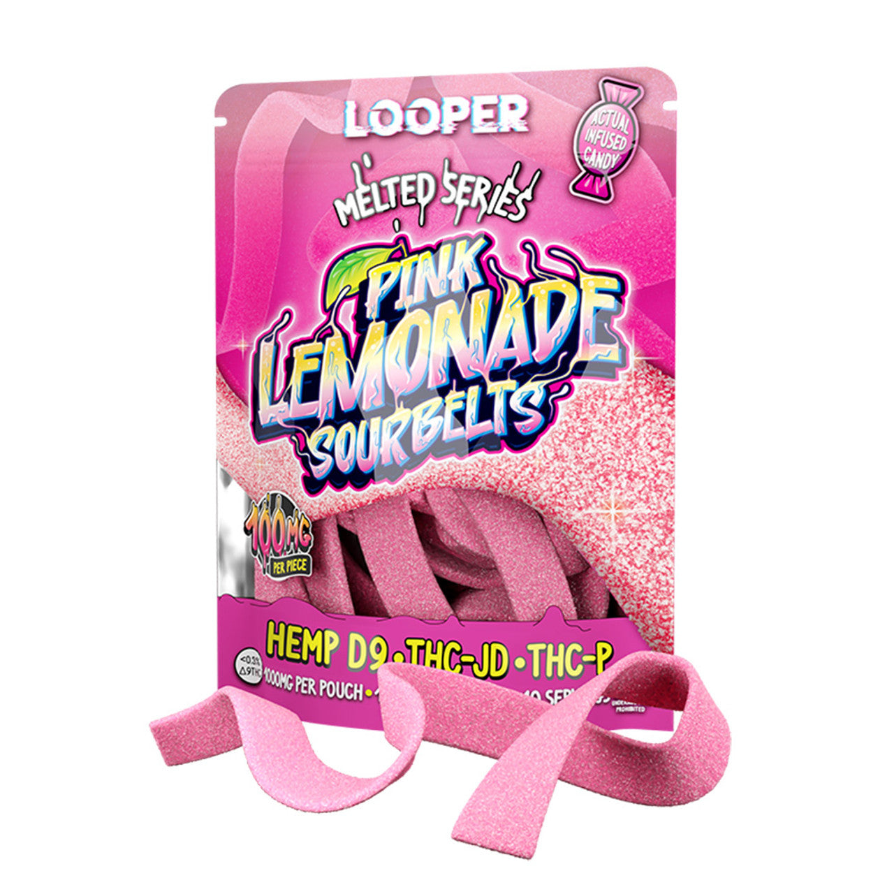 Looper Melted Series D9/THC-JD/THC-P 1000mg Sour Belts - Sky High West Chester