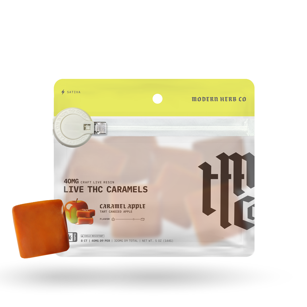 MHC Live Resin Caramels - Caramel Apple (Sativa) - 8ct