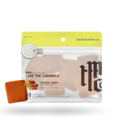 MHC Live Resin Caramels - Caramel Apple (Sativa) - 8ct