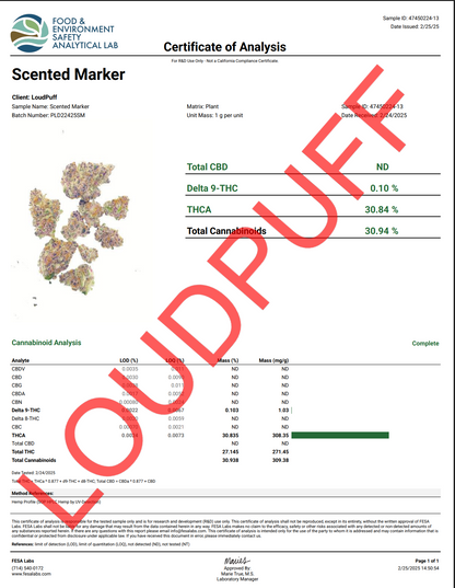 🏆Scented Marker Indoor Small Batch Exotic THCa Flower🏆