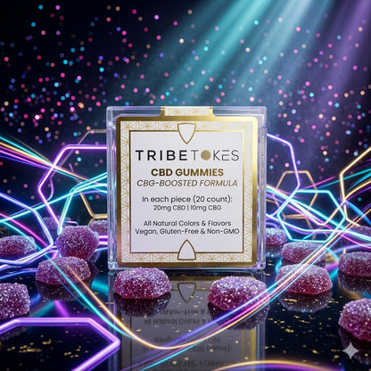 Tribe Tokes CBD CBG Wellness Gummies — gummies, front view