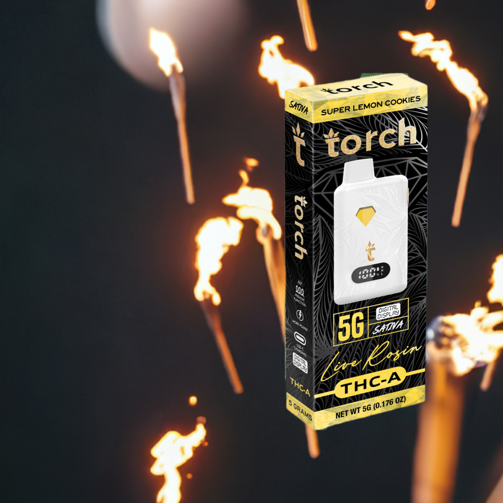 Torch Live Rosin THC-A 5G Digital Display Disposables