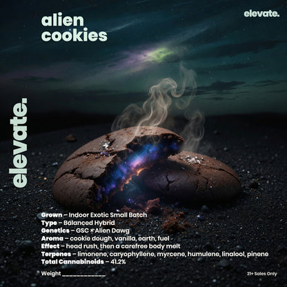 Alien Cookies — house jar label