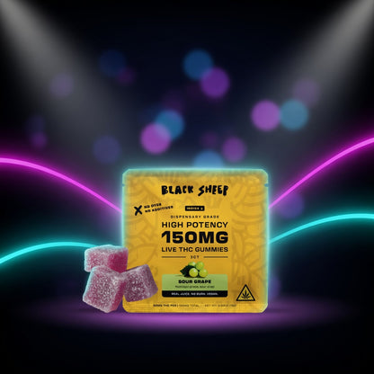 BKS Live THC Gummy - 3ct — gummies, front view