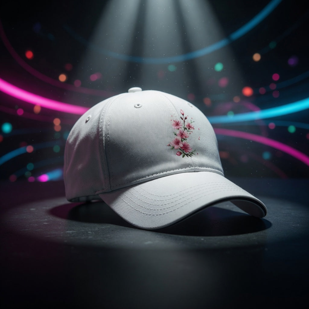 Cherry Blossom Hat — White