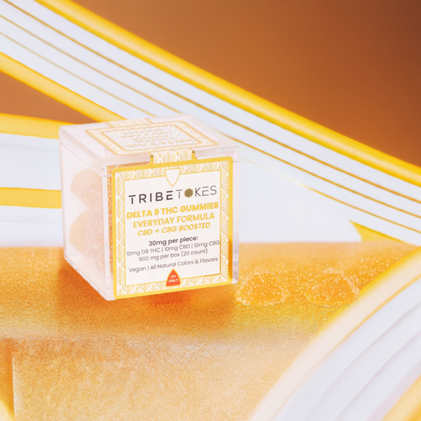 Tribe Tokes - D9 THC Gummies | CBD + CBG Boosted | Tangerine - Sky
