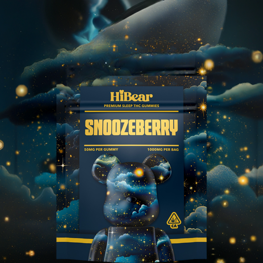 HiBear Snoozeberry 1000mg- CBD/CBN/D9 Gummies