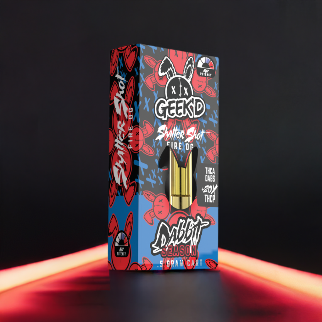 Geek'd Dabbit THC-A/20x THC-P .5g Cartridges - Geek'd - Sky High West Chester